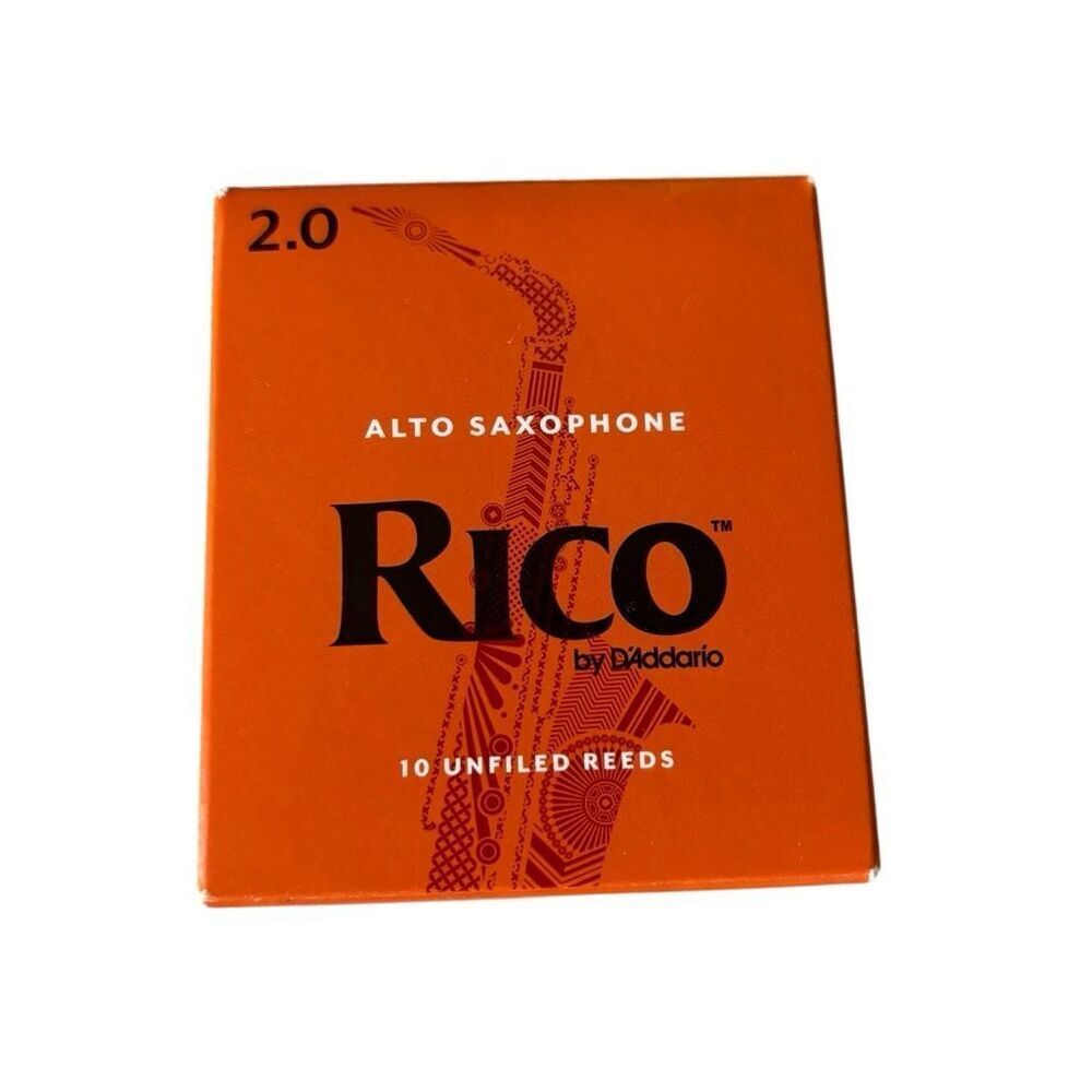 Rico 2.0 Alto Saxophone Unfiled Reeds Box 0f 9
